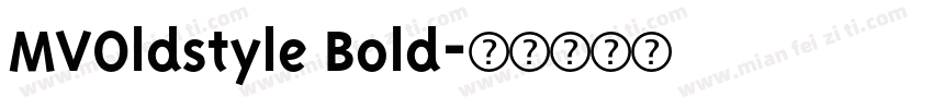 MVOldstyle Bold字体转换